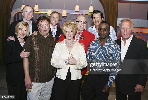 Producer Jean Wiegman, LA chapter of NLGJA president Steve Pride, comedienne Suzanne Wiegman, actor Jermaine Taylor, producer Burt DuBrow, GSN's Rich...