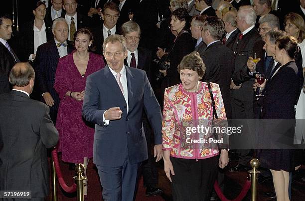 British Prime Minister, Tony Blair and New Zealand PM Helen Clark arrive at a reception at the Auckland Town Hall, March 28, 2006 in Auckland, New...