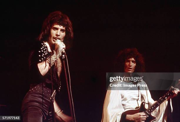 Queen in concert circa 1977.
