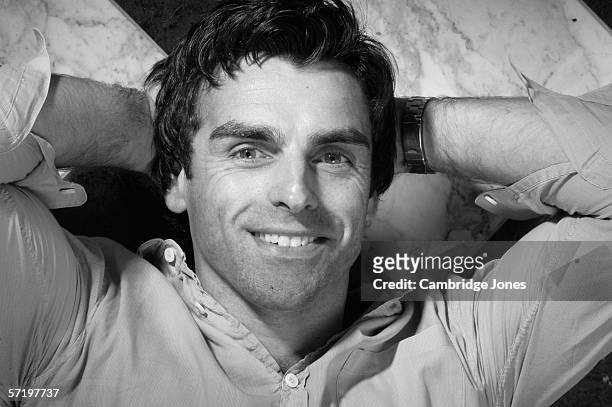 Actor Jonathan Wrather poses during a photo call held on January 1, 2005 at his home in London, England.