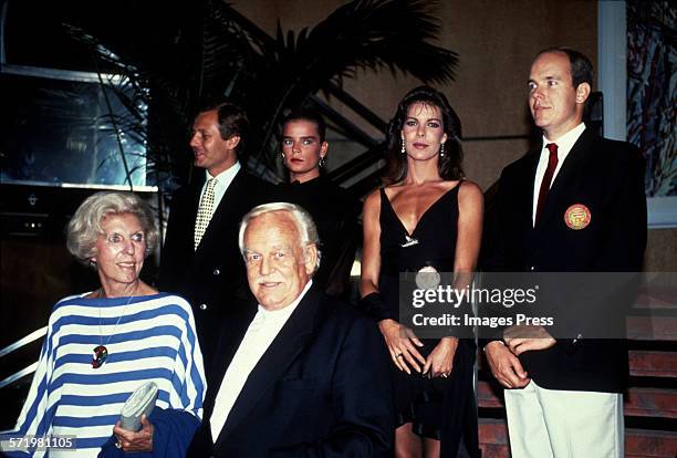 The Royal Family of Monaco circa 1990 in New York City.