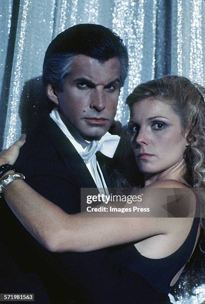 George Hamilton and co-star Susan Saint James at the Love at First Bite photocall circa 1979 in New York City.