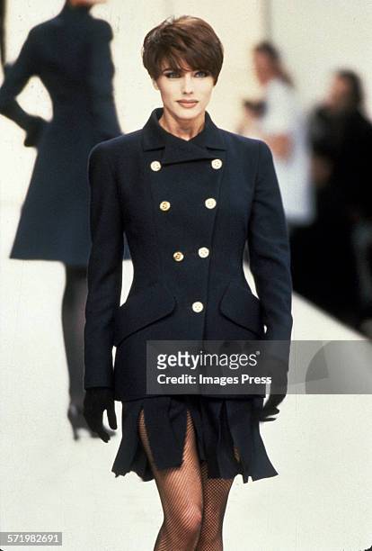 Undated: Jennifer Flavin, wife of Sylvester Stallone on the catwalk in an undated photo.