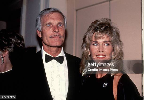 Ted Turner and Jane Fonda circa 1990 in New York City.