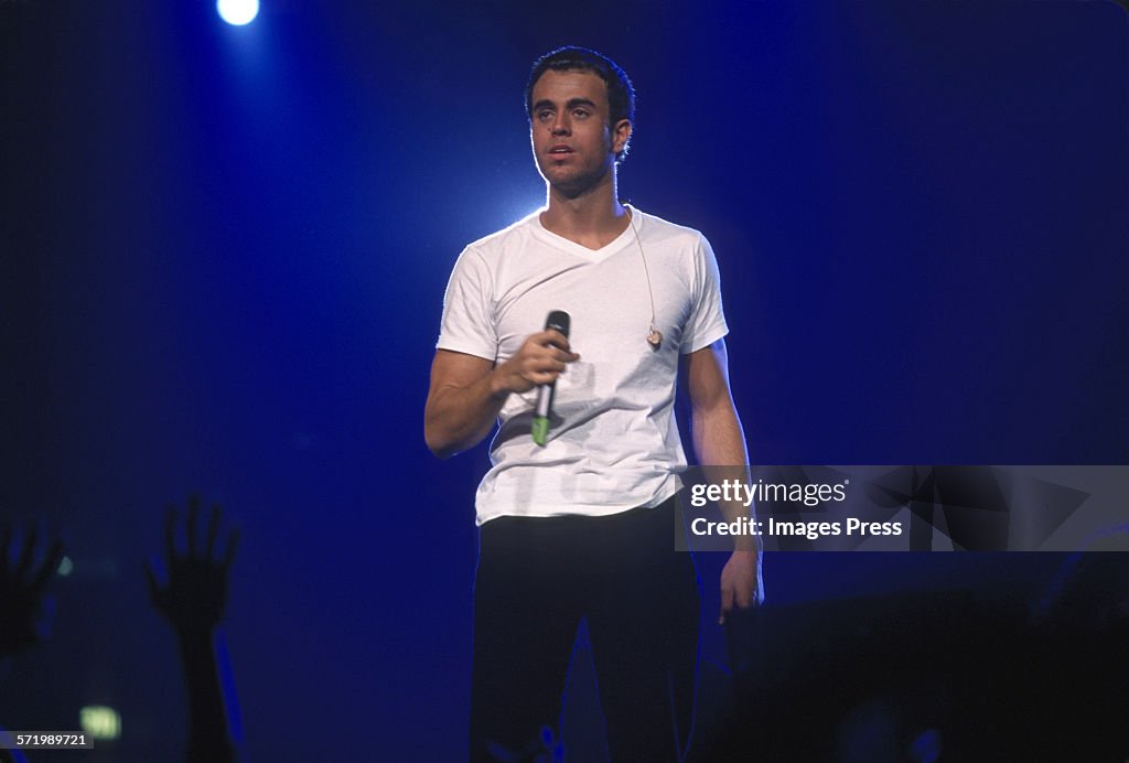 Enrique Iglesias in concert at Madison Square Garden...