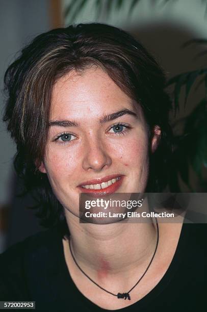 English actress Lena Headey in a promotional shoot for the second series of the British television drama 'Band of Gold', 19th February 1996.