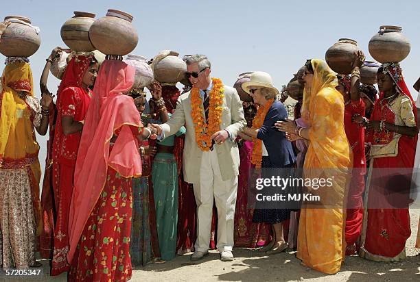 Camilla, Duchess of Cornwall and Prince Charles, Prince of Wales visit Artiya Village on the tenth day of their 12 day official tour visiting Egypt,...