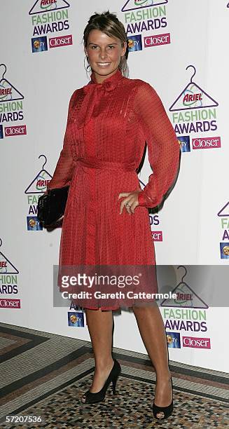 Coleen McLoughlin attends the Ariel High Street Fashion Awards at the Natural History Museum on March 29, 2006 in London, England. The inaugural...