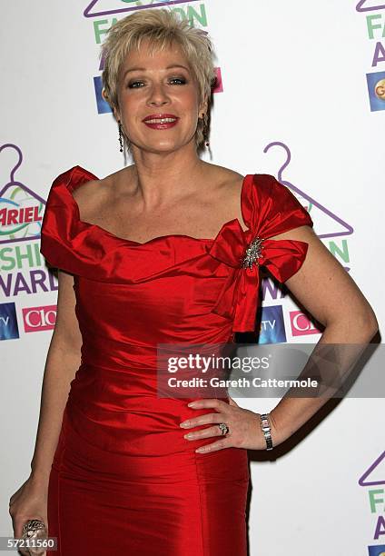 Denise Welch attends the Ariel High Street Fashion Awards at the Natural History Museum on March 29, 2006 in London, England. The inaugural ceremony...