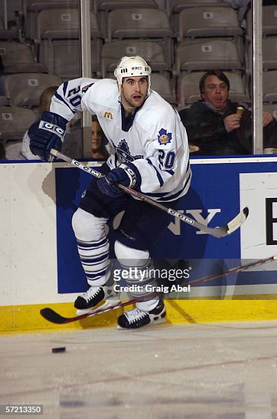 Jay Harrison of the Toronto Marlies skates against the Syracuse Crunch at Ricoh Coliseum on February 17, 2006 in Toronto, Ontario, Canada. Syracuse...