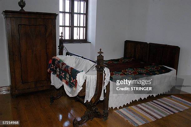 The bedroom Nikola Tesla is pictured in Gospic, 10 February 2006. Tesla was an ethnic Serb who was born in a Croatian province of the...