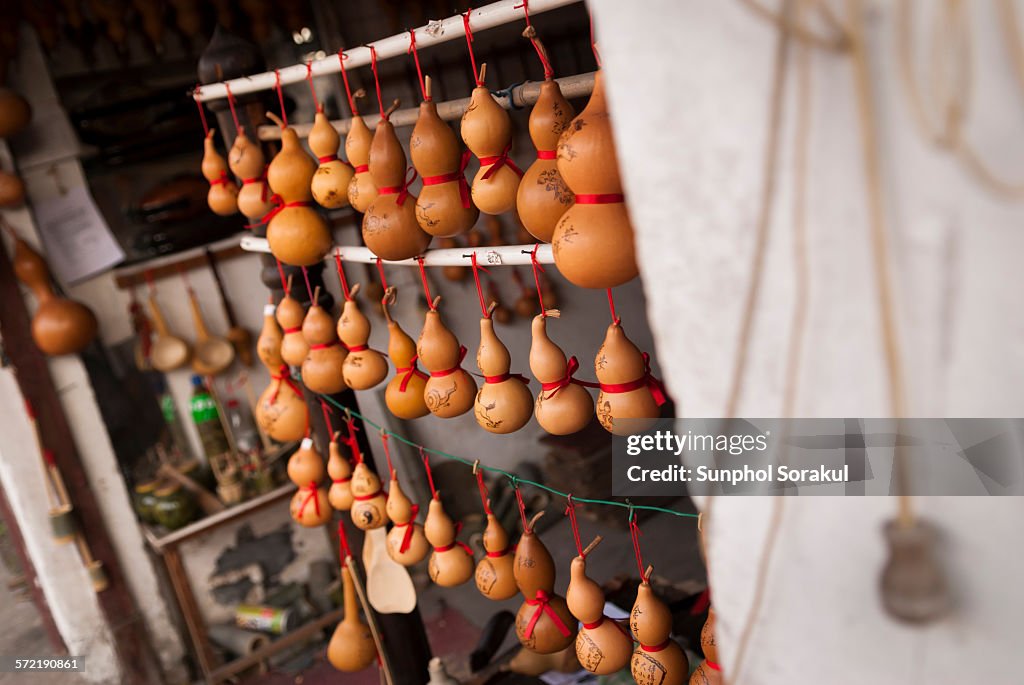 String Calabash Chinese Calabash With Chinese Characters High-Res Stock Photo - Getty ...