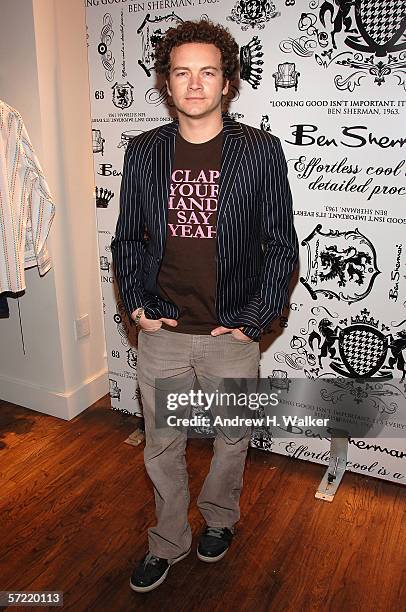 Danny Masterson attends the launch of Ben Sherman's first official U.S. Flagship Store on March 30, 2006 in New York City. Materson spun music as DJ...