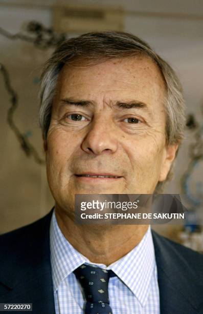 Vincent Bollore, chief executive of Groupe Bollore poses during a press conference in Puteaux, western suburb of Paris, 31 March, 2006. Bollore, who...