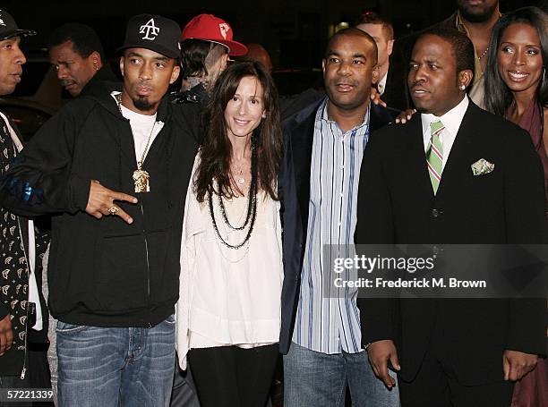 Producers Dallas Austin, Jody Gerson, James Lassiter and actor Big Boi attend the "ATL" film premiere at Grauman's Chinese Theater on March 30, 2006...