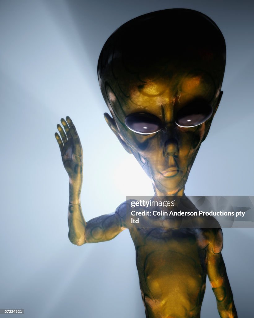 Alien making contact