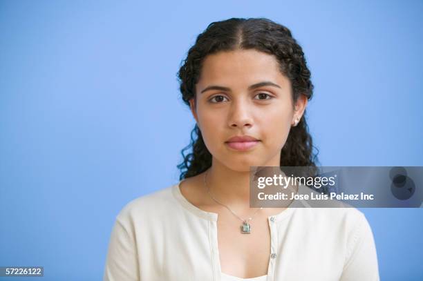 portrait of teenage girl - hispanic teen girl stock pictures, royalty-free photos & images