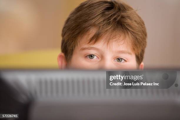 Eyes Looking Over Computer Screen Photos and Premium High Res Pictures ...