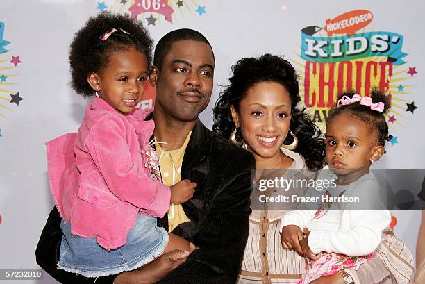 Actor Chris Rock, wife Malaak Compton-Rock and their children arrive at the 19th Annual Kid's Choice Awards held at UCLA's Pauley Pavilion on April...