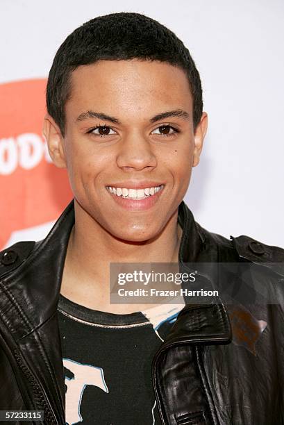 Actor Evan Ross Naess arrives at the 19th Annual Kid's Choice Awards held at UCLA's Pauley Pavilion on April 1, 2006 in Westwood, California.
