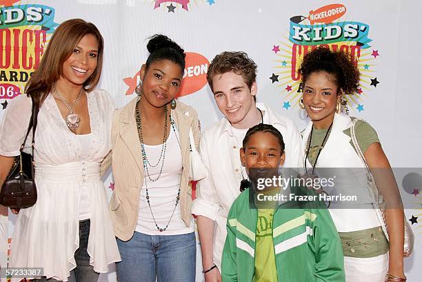 Cast members from the show "Romeo" arrive at the 19th Annual Kid's Choice Awards held at UCLA's Pauley Pavilion on April 1, 2006 in Westwood,...