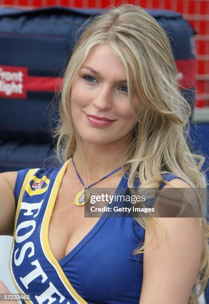 Fosters Grid Girl poses during day four of the 2006 FORMULA 1 Foster's Australian Grand Prix at Albert Park April 2, 2006 in Melbourne, Australia.