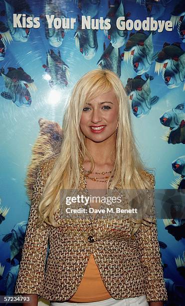 Celebrity Big Brother winner Chantelle Houghton arrives at the UK Premiere of 'Ice Age 2: The Meltdown' at the Empire Leicester Square on April 2,...