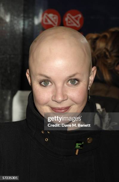 Presenter Gail Porter arrives at the UK Premiere of 'Ice Age 2: The Meltdown' at the Empire Leicester Square on April 2, 2006 in London, England.