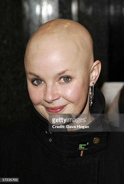 Presenter Gail Porter arrives at the UK Premiere of 'Ice Age 2: The Meltdown' at the Empire Leicester Square on April 2, 2006 in London, England.