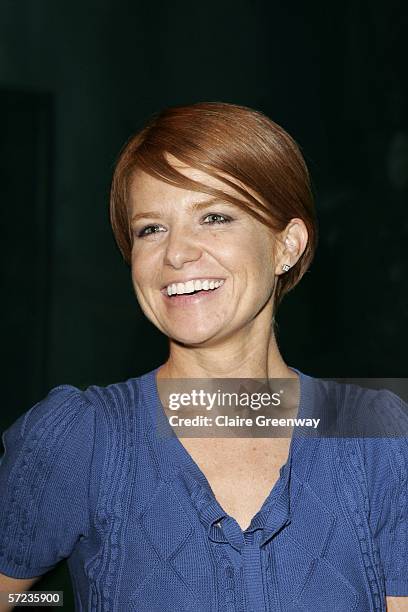 Actress Patsy Palmer attends the after show party following the UK Premiere of 'Ice Age 2: The Meltdown,' at London Aquarium on April 2, 2006 in...