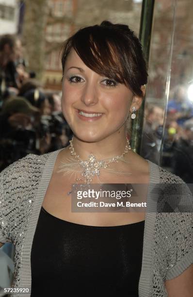 Actress Natalie Cassidy arrives at the UK Premiere of 'Ice Age 2: The Meltdown' at the Empire Leicester Square on April 2, 2006 in London, England.