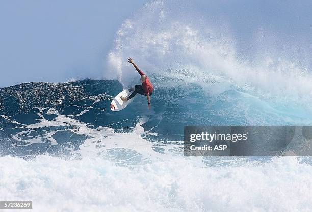 Jake Paterson of Australia competes in the final of the ASP 4 Star World Qualifying Series Mens Event, the Margaret River Pro at Surfers Point on...