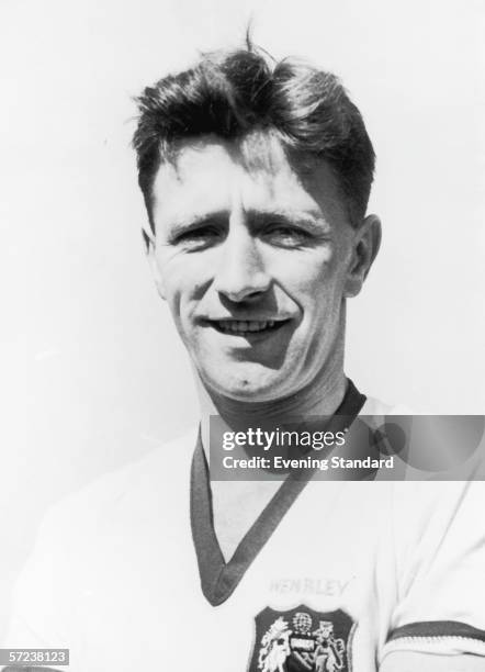 Manchester United captain, Roger Byrne , circa 1955.