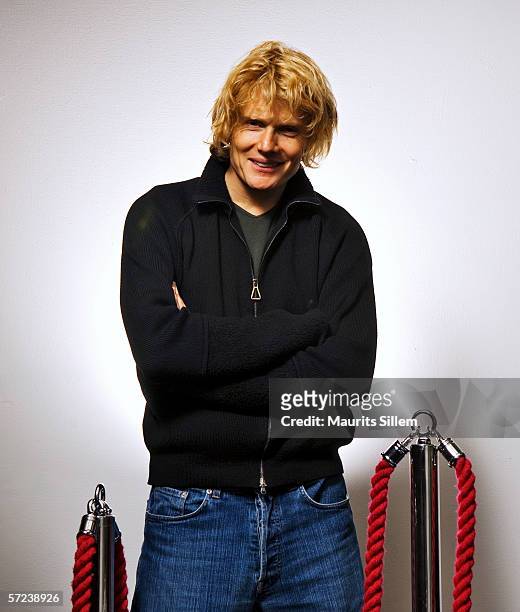 Actor Julian Rhind-Tutt poses at a studio session at the National Theatre, on January 31, 2006 in London,England.