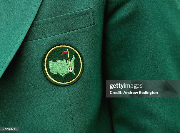 Close-up of a green jacket during practice for The Masters on April 3, 2006 at the Augusta National Golf Club in Augusta, Georgia.
