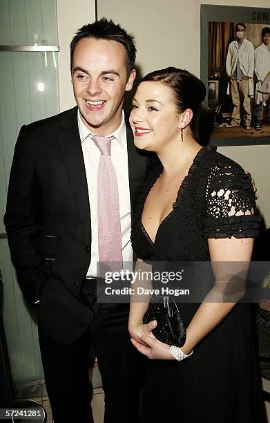 Anthony McPartlin and fiance Lisa Armstrong arrive at the World Premiere of 'Alien Autopsy' at Odeon Leicester Square on April 3, 2006 in London,...