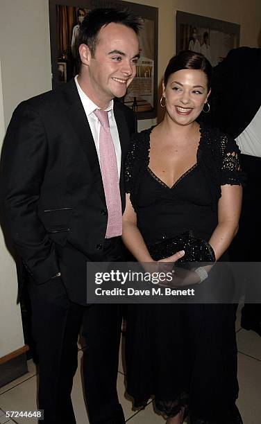 Anthony McPartlin and Lisa Armstrong arrive at the World Premiere of 'Alien Autopsy' at Odeon Leicester Square on April 3, 2006 in London, England.