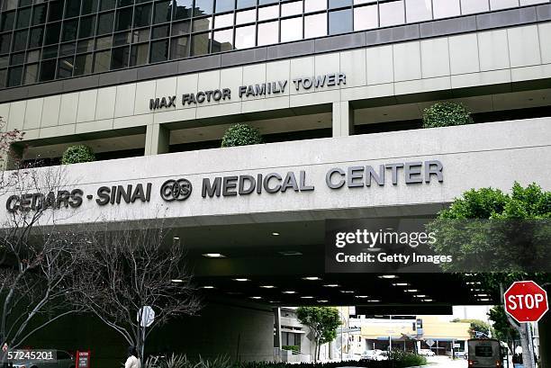 The exterior of Cedars-Sinai hospital on April 3, 2006 in Los Angeles, California. Katie Holmes is rumored to be giving birth at Cedars-Sinai.