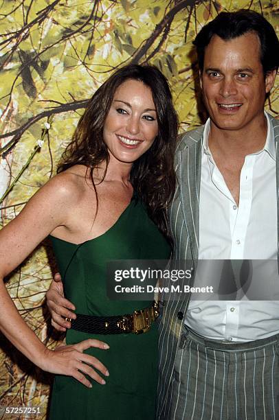 Designer Tamara Mellon and Matthew Mellon attend a private dinner hosted by Jimmy Choo's Tamara Mellon in aid of the Facing The World charity, which...