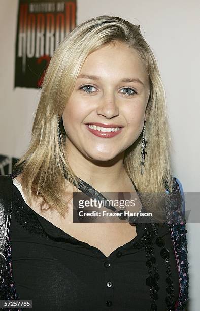 Actress Skye McCole Bartusiar arrives at the Launch Party For Showtime's season 2 "Masters Of Horror" held at Ivar Club on April 4, 2006 in...