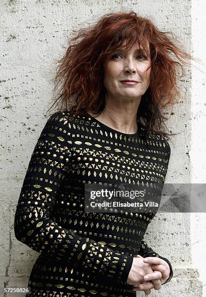 French actress Sabine Azema promotes her new movie 'Incontri D'Amore' at the Ambasciata di Francia, Palazzo Farnese, on April 5, 2006 in Rome, Italy.