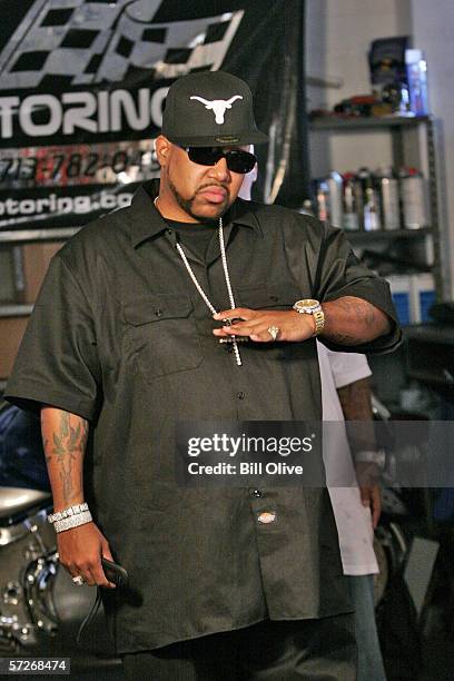 Rapper Pimp-C of the rap group UGK during the video shoot for the lead off street anthem Pourin Up from Pimp-C's highly anticipated solo album...