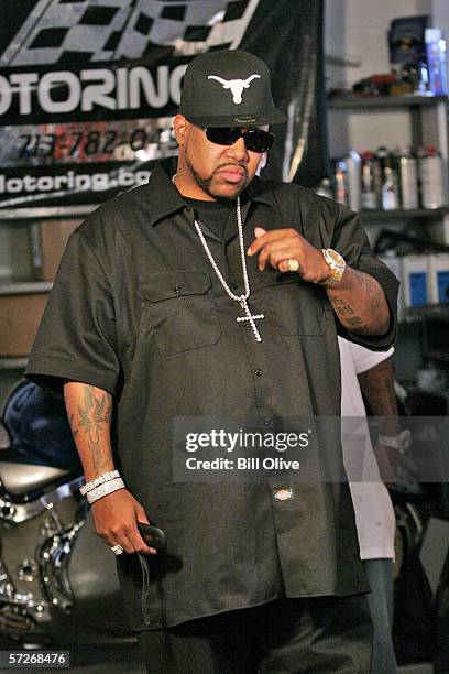 Rapper Pimp-C of the rap group UGK during the video shoot for the lead off street anthem Pourin Up from Pimp-C's highly anticipated solo album...
