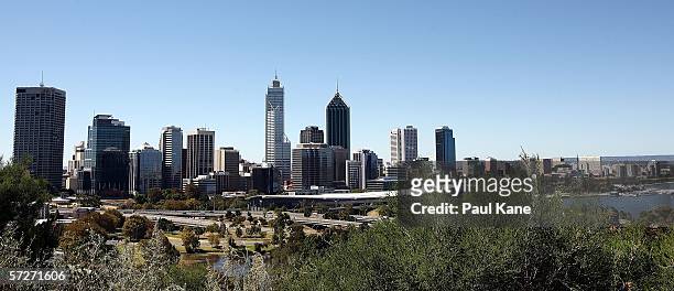 General view of the Perth city skyline April 7, 2006 in Perth, Australia. British beauty student, Eleanor Kathleen Taylor was apprehended on April 2,...