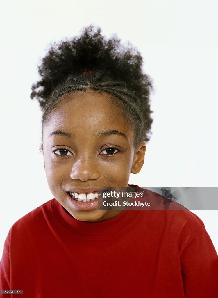 Portrait of a girl smiling