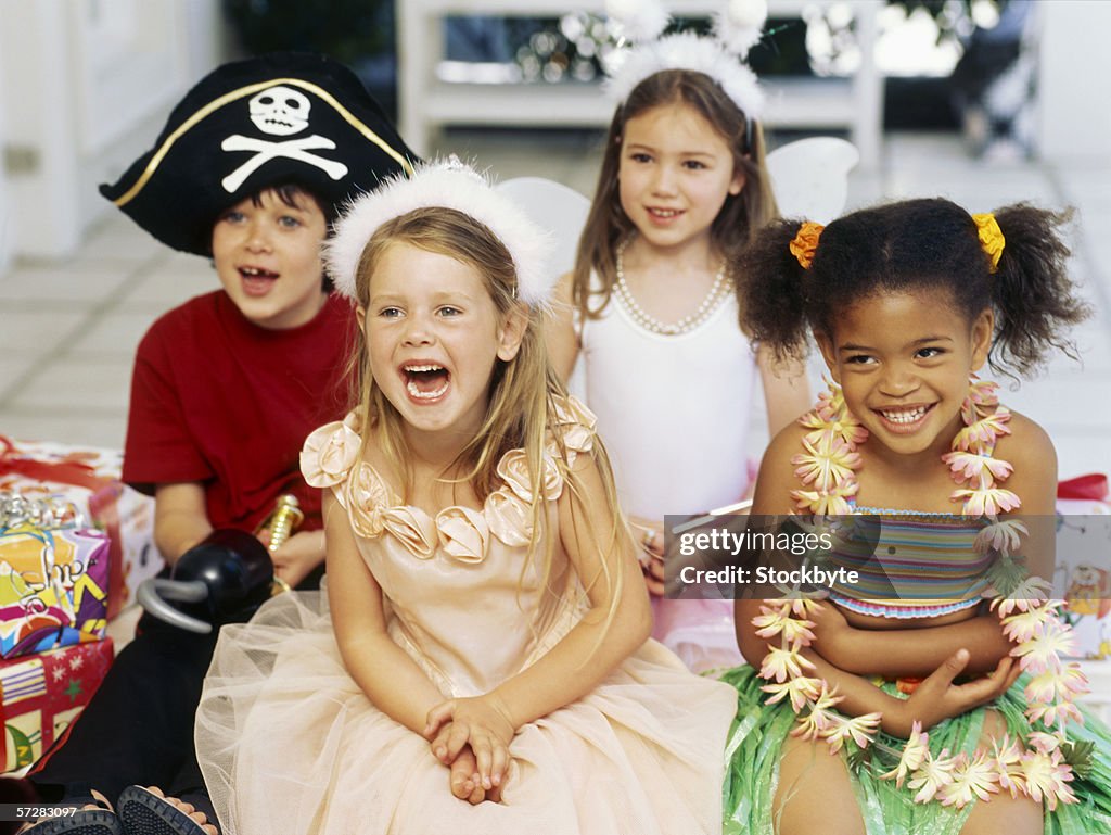 Group of children laughing