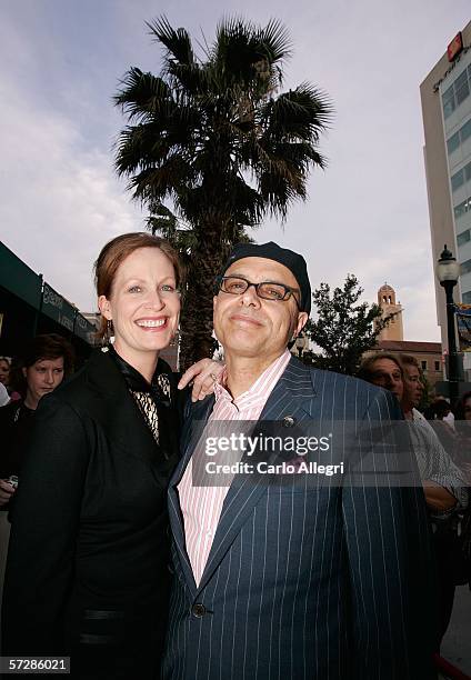 Actor Joe Pantoliano and his wife Nancy Sheppard attend the red carpet arrivals for "The Amateurs " during the Sarasota Film Festival April 7, 2006...