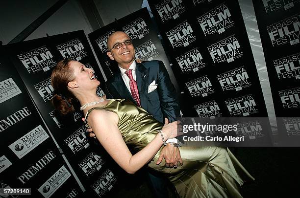 Actor Joe Pantoliano and his wife Nancy Sheppard attend the 2006 Filmmakers' Tribute Dinner during the Sarasota Film Festival at the Longboat Key...