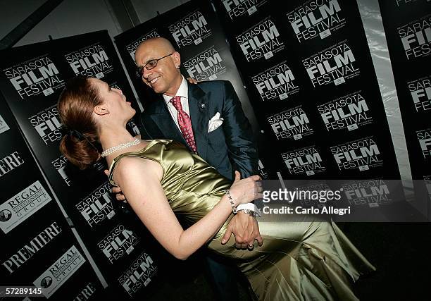 Actor Joe Pantoliano and his wife Nancy Sheppard attend the 2006 Filmmakers' Tribute Dinner during the Sarasota Film Festival at the Longboat Key...