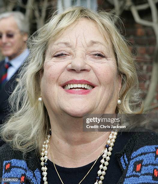 Ice Cold in Alex actress Silvia Simms is seen at a plaque unveiling for Oscar-winning British actor Sir John Mills, who died last year aged 97, at...